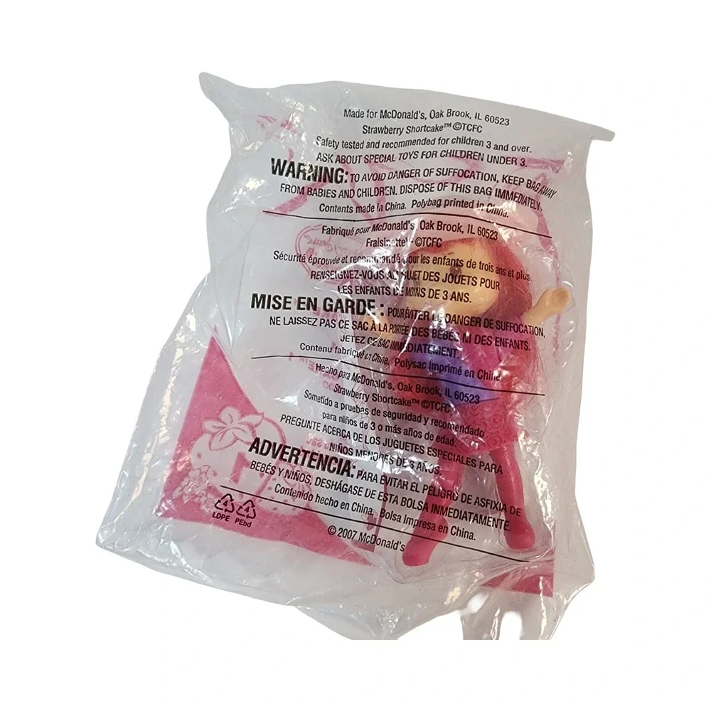 McDonalds 2007 Strawberry Shortcake Scented Toy Figure 1 Happy‎ Meal New Sealed